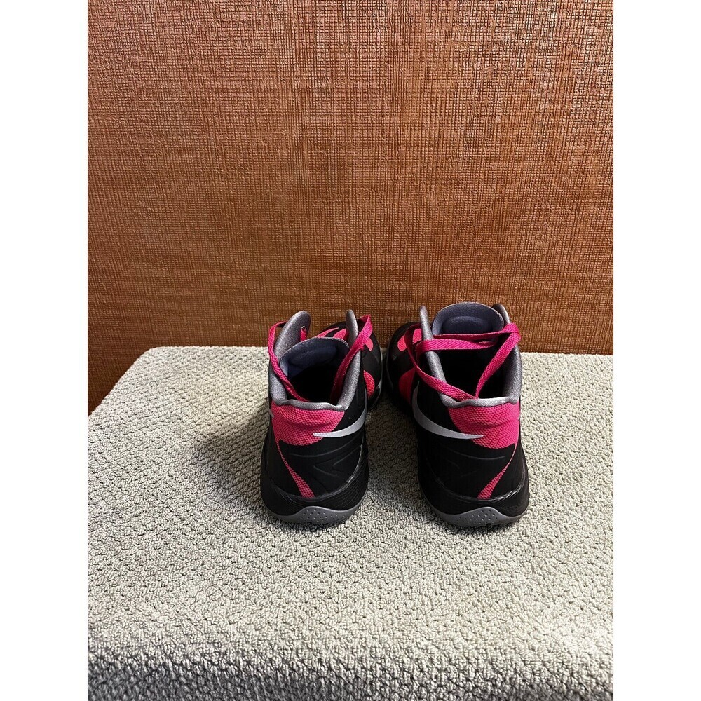 Nike Hyperfuse 525032-006 Black Pink High Top Sneakers Shoes Sz 6.5Y Womens' s 8 - Picture 4 of 5